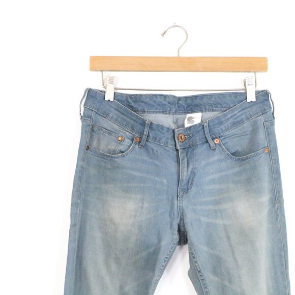 *H&M Grey Blue Wash Skinny Low Waist Jeans - Picture 3 of 7